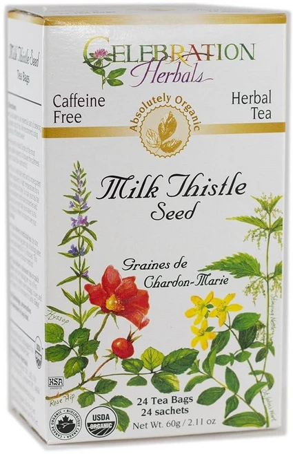 CELEBRATION HERBALS 발레리안 뿌리 차 24 봉 0.0kg 192350, 밀크 씨슬 씨앗 - 쿠팡