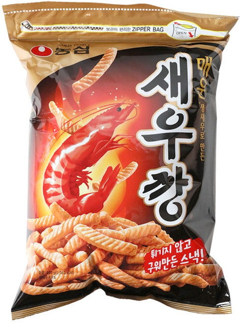 농심 매운새우깡, 400g, 40개