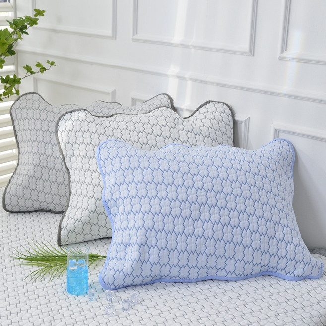 듀라론 냉감 밴딩 베개커버 쿨 여름 시원한 고정밴드 쿨링베개 50X70