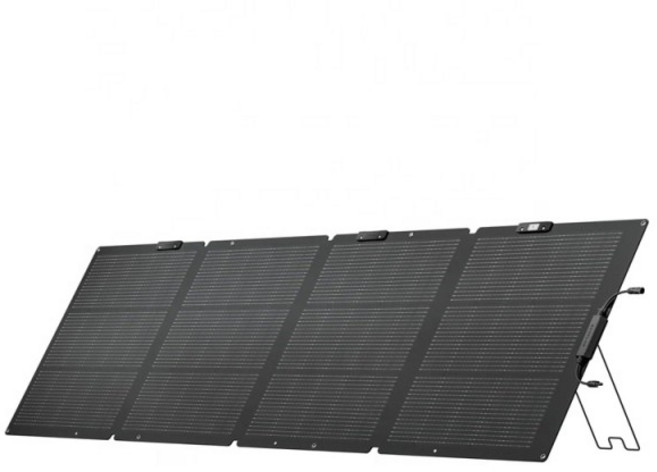 EF ECOFLOW 220와트 휴대용 태양광 패널 25 높은 변환 효율 N형 태양 전지 조절 가능한 킥스탠드가 있는 차세대 접이식 태양광 패널 IP68 오프 그리드 시스템용 캠, 220W Solar Panel