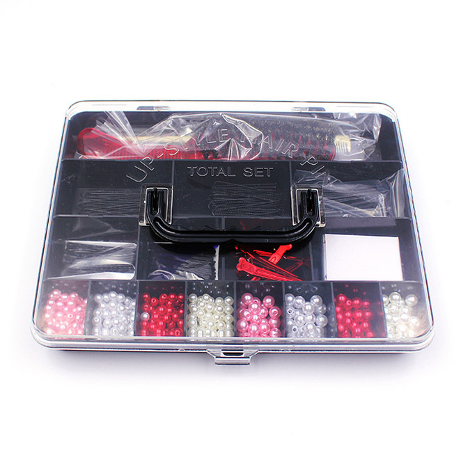 업스타일 세트 (대) S돈모브러쉬 빗 핀 구슬 U핀 실핀