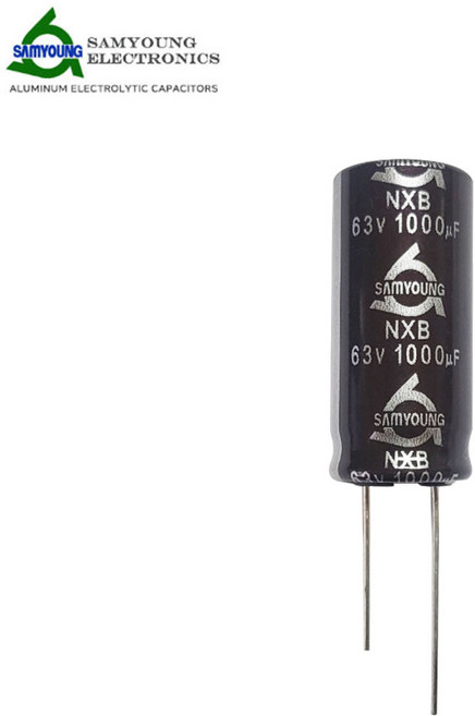 삼영콘덴서 전해콘덴서 63V 1000UF NXB 105도, 1개