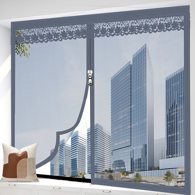 가남 창문 방충망 베란다 탈부착 지퍼형 벨크로 방충망, 1개