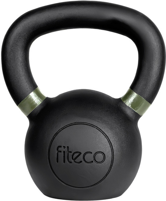 FITECO 프리미엄 케틀벨 크로스핏 전신운동, 1개, 10kg, 블랙
