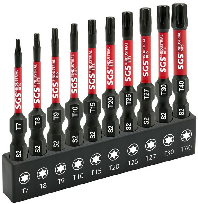 별비트 10종 세트 드릴 임팩 드라이버 별렌치 육각 1/4인치 6.35mm, 1개