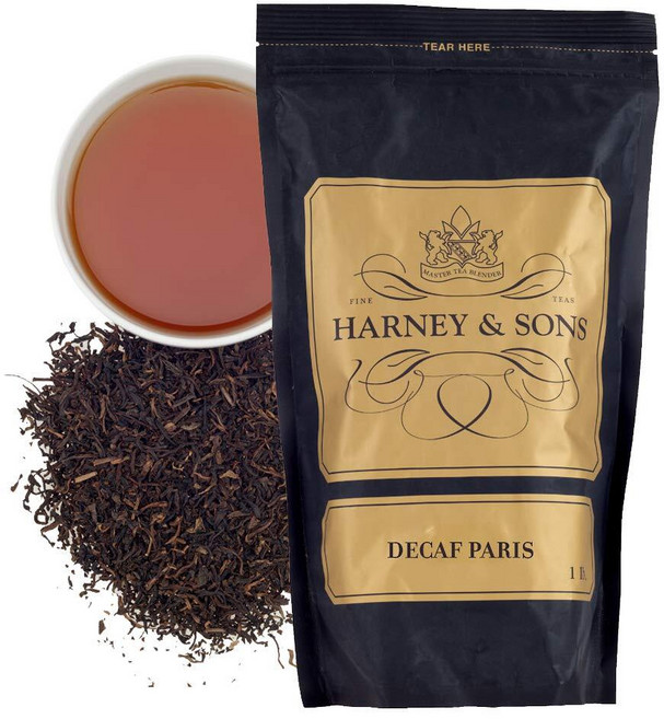 Harney Sons 디카페인 핫 시나몬 스파이스 | 473.2ml16온스 루스 리프 티 140065, 디카페인 홍차, 우롱차, 블랙 커런트, 바닐라, 베르가, 1개