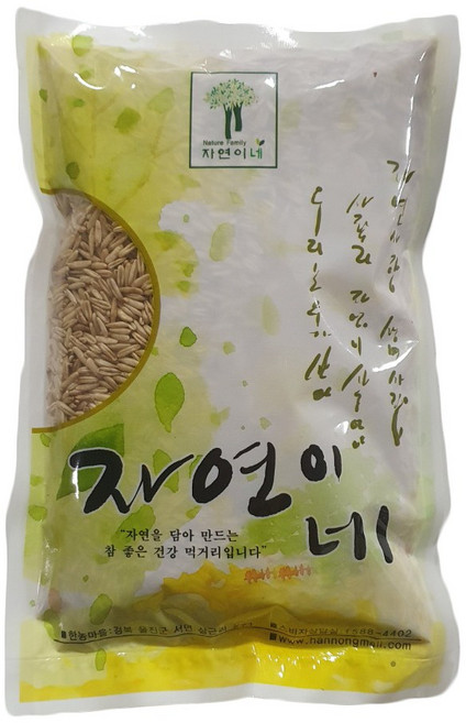 유기농 귀리 500g 국산 귀리쌀 오트밀 잡곡, 500g x 3봉