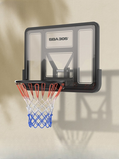 벽부착 농구대 플라스틱 골대 학교 훈련용 실내 야외 표준 스포츠 시설, 1개, Y007-21 PET보드 레드링