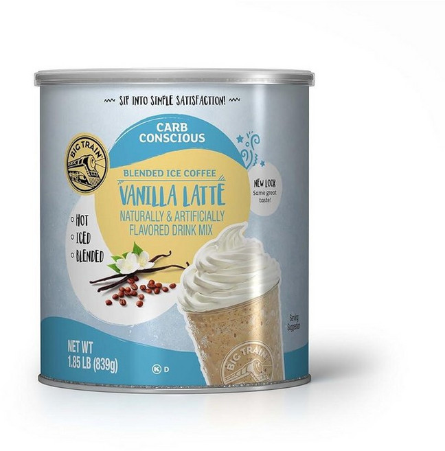 Big Train 바닐라 차이 티 라떼 인스턴트 파우더 믹스 0.9kg1.9파운드 271386, Carb Conscious Mix, Carb Conscious Mix, Carb Conscious Mix, 1, 900g