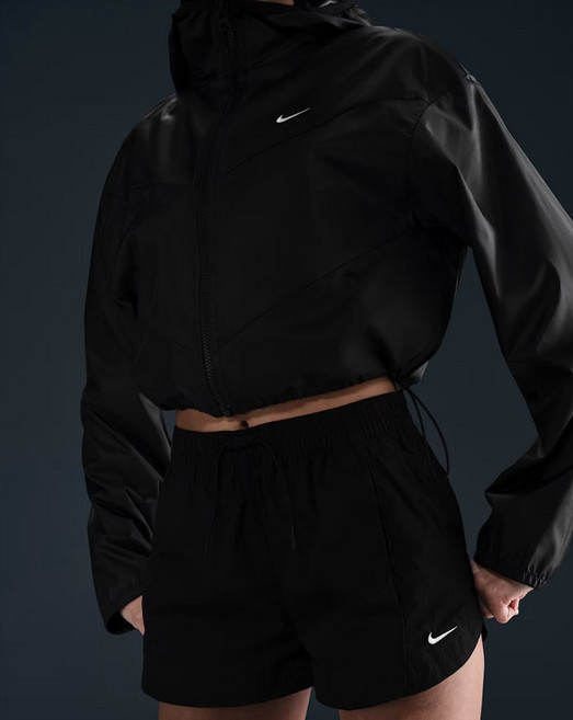 나이키 크롭 여성 윈드러너 바람막이 후드자켓