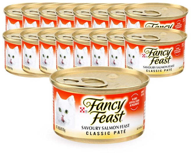 팬시피스트 연어 주식캔, 85g, 16개