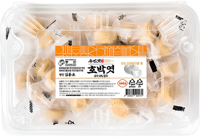 우진 호박엿 전통과자, 130g, 1개