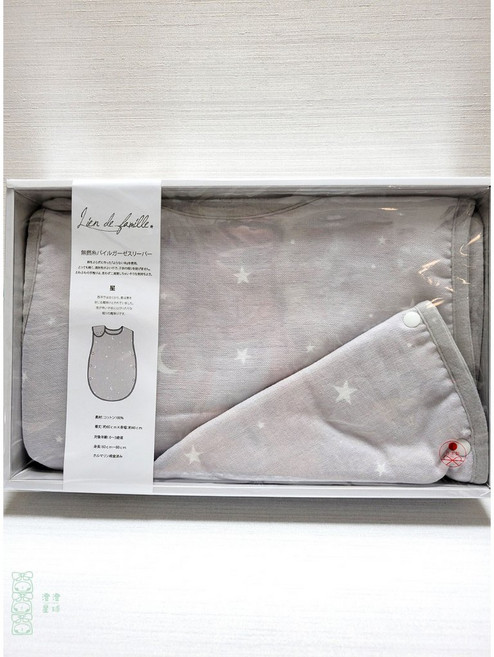 Lien de famille 紗布毛巾防踢被禮盒組, 1個, 星星
