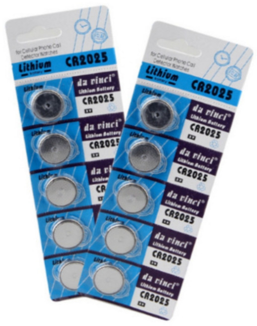 NOV- 수은 CR2025 건전지 10개 리튬 전지 코인 동전 배터리, 상세페이지 참조