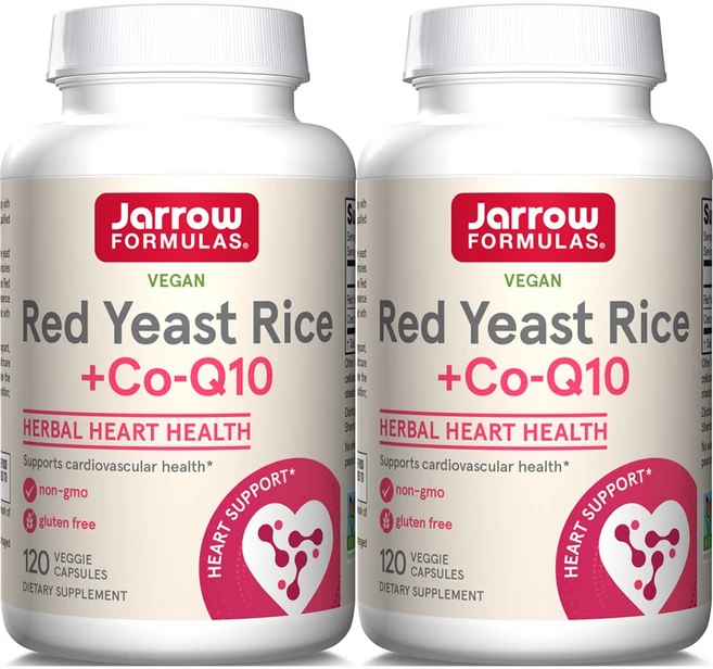 재로우 레드 이스트 라이스 + Co-Q10 캡슐 비건, 120정, 2개 - 쿠팡