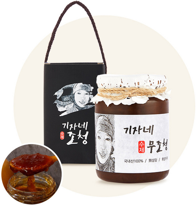 기자네 전통 수제 무조청 500g 무우청 (+선물상자), 1개