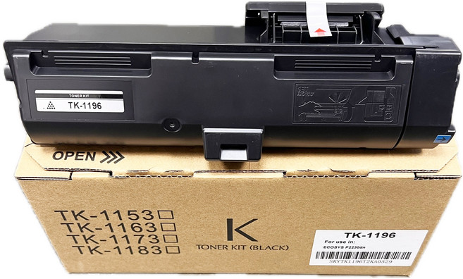 比比商場 KYOCERA 京瓷 TK-1196 相容碳粉匣 適用於 ECOSYS P2230dn 印表機, 1個