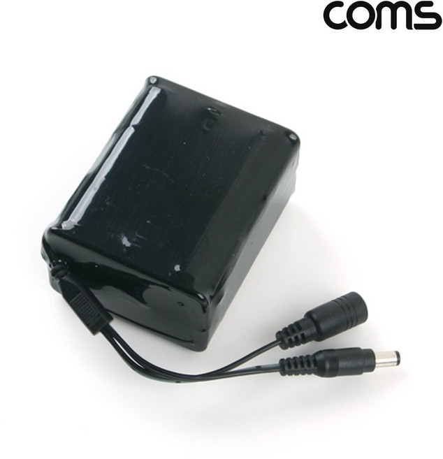 18650 리튬이온 6EA1세트 직병렬전지 6000mAh 배터리팩 외경5.5 내경2.1파이 12V 6A, 1세트, LC0895