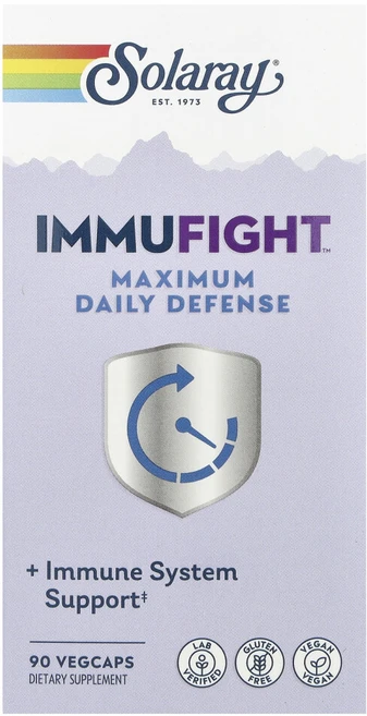 Solaray ImmuFight 맥시멈 데일리 디펜스 베지 캡슐 90정, 1개 - 쿠팡