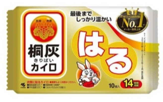桐灰 小白兔 暖暖包 手握式/黏貼式 14入/24入, 1個, 黏貼式 暖暖包10包入
