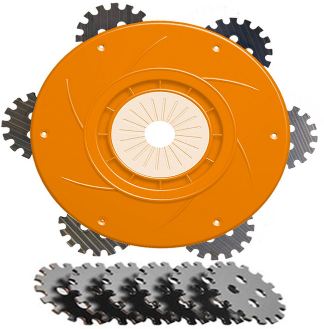슈퍼붕붕이+칼날6개추가증정 예초기날 안전 톱날 원형 잡초, 1세트