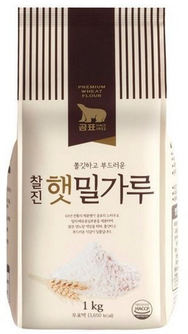 곰표 찰진햇밀가루, 1kg, 7개