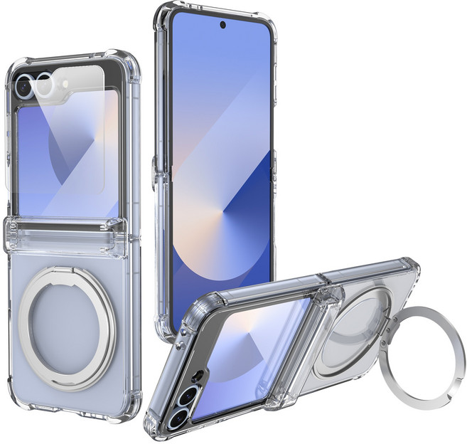 윰스모로 갤럭시 Z 플립 맥세이프 액정보호 필름 일체형 힌지 보호 범퍼 케이스