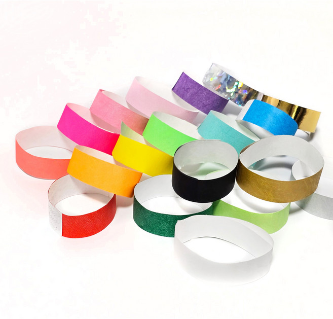 입장권팔찌 종이손목밴드 방수띠 티켓밴드 손목띠 입장팔찌 띠지 친환경 타이벡재질, 1개, 화이트