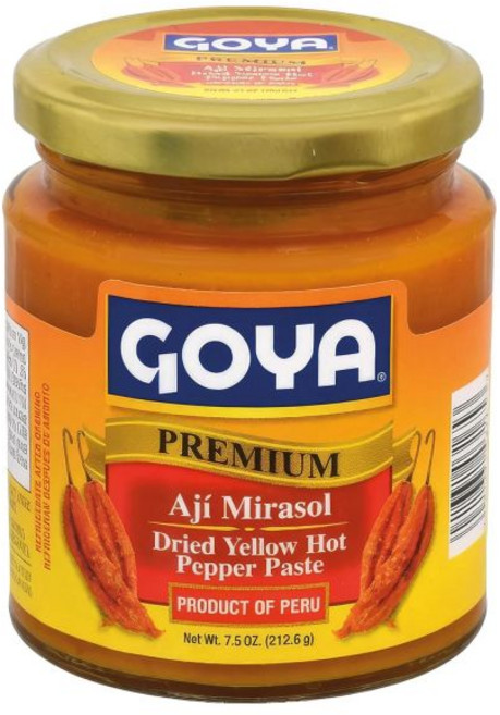 Goya 소스 고야 아히 미라솔 페이스트 라틴 요리용 건조 노란 매운 고추 순한중간 수프 스튜 마리네이드용 210g 병