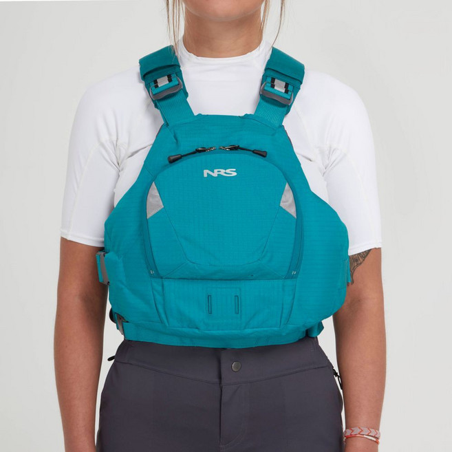 NRS Ninja 救生衣 (PFD) 適用於獨木舟 SUP 溯溪水域活動, 水藍,M/L