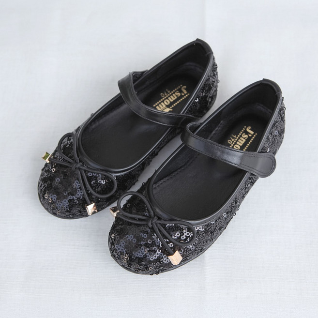 달콩슈 여아용 리본 플랫 초등 메리제인 구두 DKS421