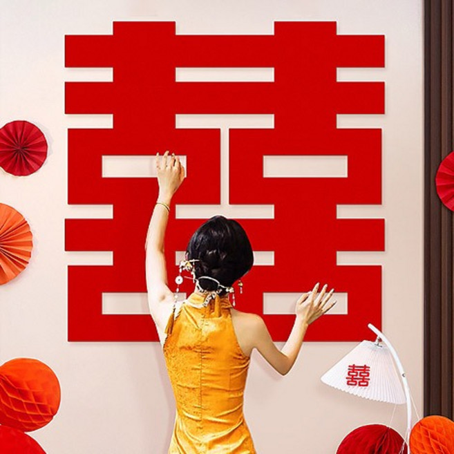 FlowerSP 超大囍字貼 婚禮佈置, 1個