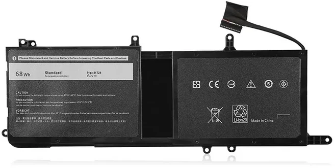 HD 15.2V 68Wh 새 노트북 배터리 44T2R 델 에일리언웨어 15 R3 R4 17 R5 9NJM1 MG2YH HF250 546FF HF2용, 01 Negro