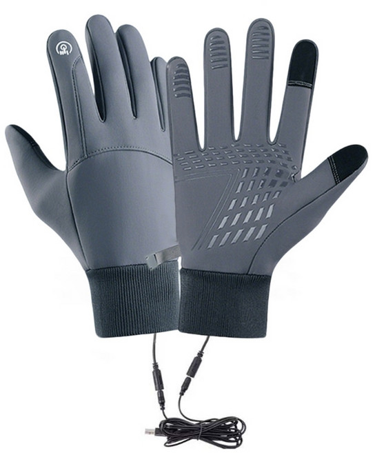 조절 가능한 커프스와 단열재가 있는 추운 날씨 사이클링용 충전식 온열 장갑