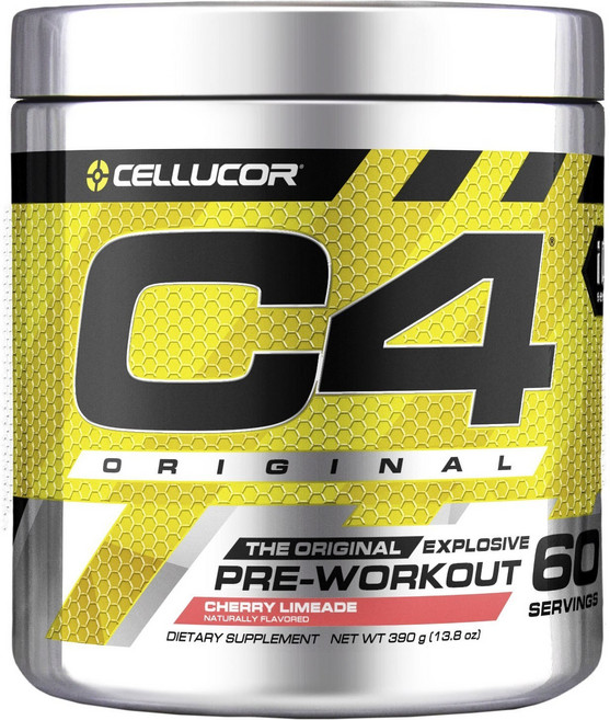 CELLUCOR C4運前肌酸粉末 櫻桃萊姆汁風味, 384g, 1罐