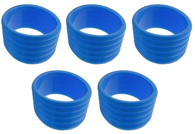 미끄럼 방지 배드민턴 라켓 핸들 그립 그라데이션 오버그립 테이프 감기형 테니스 라켓 고무 그립 라켓 용, 06 Blue-5pcs