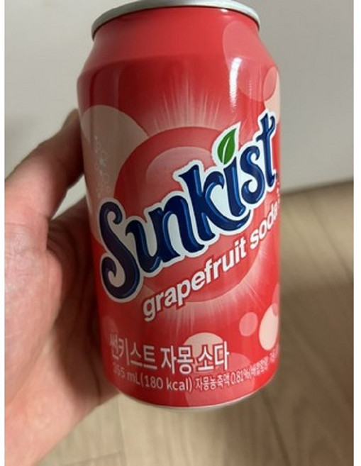 썬키스트 자몽 소다 그레이프 후루츠, 355ml, 2개