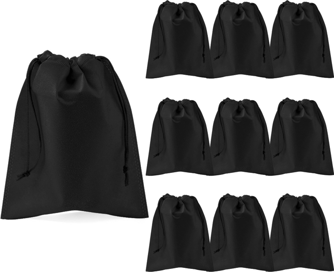 부직포 주머니 더스트백 10장, 블랙