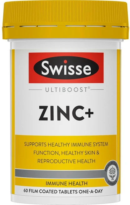 스위스 울티부스트 아연+ 필름 코팅 타블렛, 1개, 60정 - 쿠팡