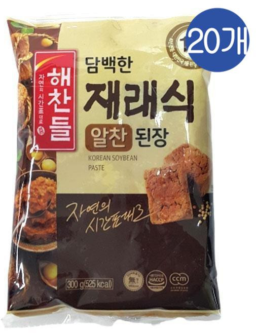 CJ 해찬들 구수하고 담백한 재래식된장, 300g, 20개