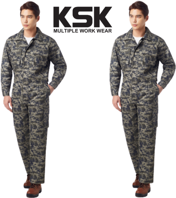 경신 JKSK715 춘추 점프수트 우주복 스즈끼 일체형작업복 얼룩이 밀리터리, 1개