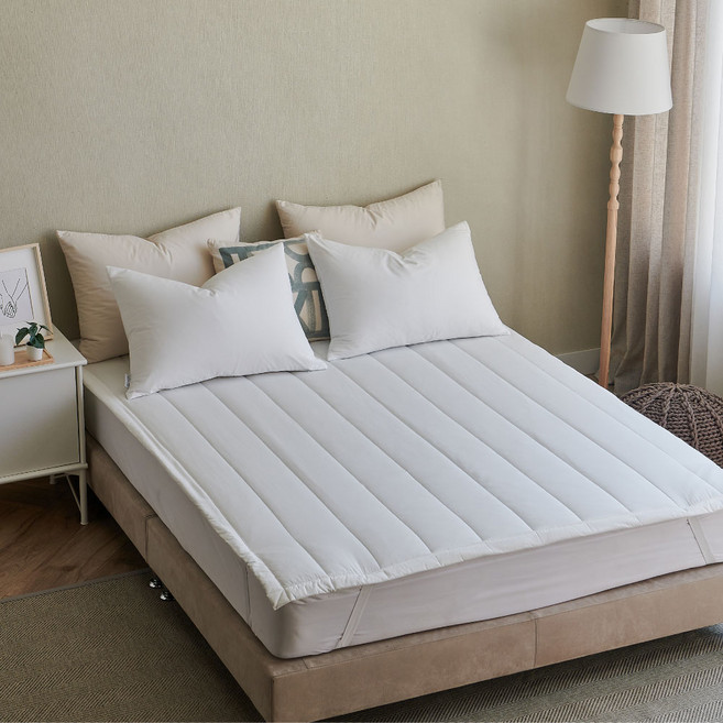 잠그리다 헤븐 클라우드 텐셀 차렵 패드 알러지케어 모달 패드, 화이트