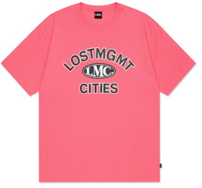 엘엠씨 LMC ARCH OVAL TEE 반팔티 pink 매장정품 216420
