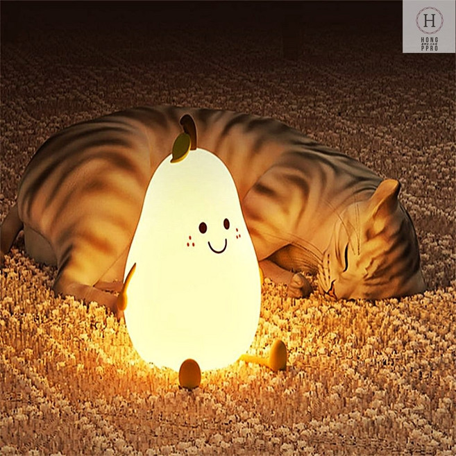아보카도 수면무드등 실리콘 말랑이조명 수유 아이방등 아보카도무드등 말랑이무드등, 단일옵션