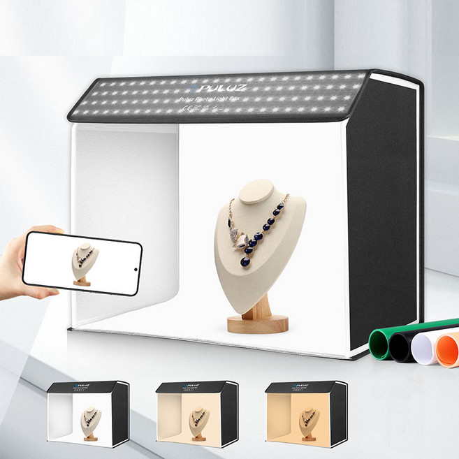 PULUZ 포토박스 12줄 LED바 와이드형, 1개, PULUZ 60x40cm