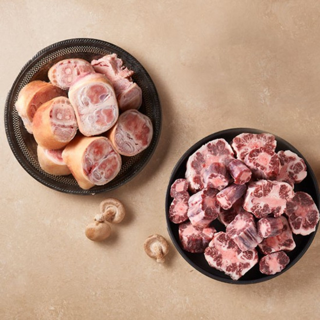 [작심밀도]횡성한우 꼬리반골 4kg + 우족 2kg, 없음