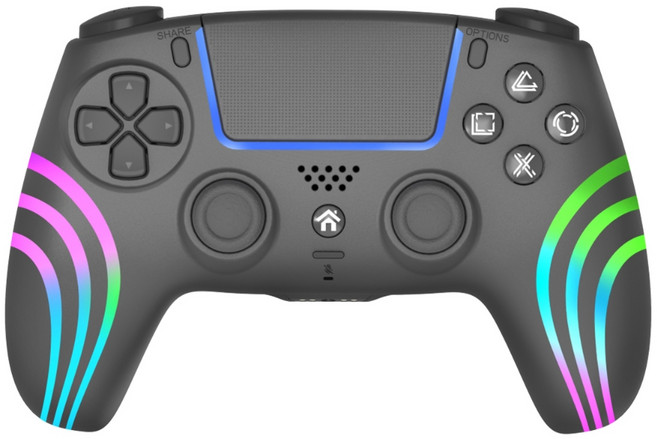 PS4遊戲手把 (副廠) - 霍爾搖桿/不飄移 適用於 PC / 手機, 黑色, 1個, HS-PS4290