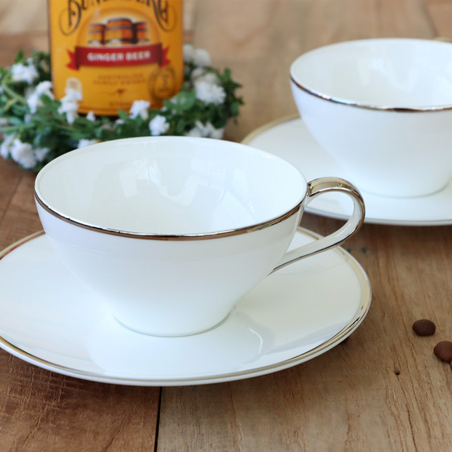 한국도자기본차이나 플라티노 누보 커피잔세트 2(4)PCS, 1세트