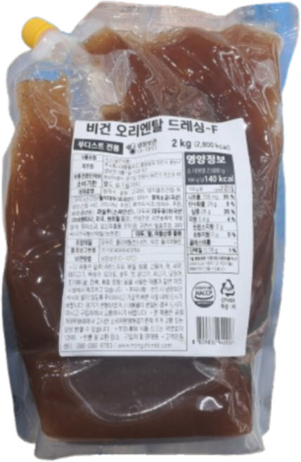 바이오푸드몰_식자재왕 비건 오리엔탈 드레싱 2kg, 7개