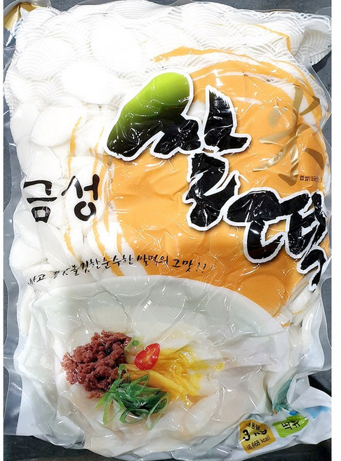 유림식품 [유림식품] 쌀떡국떡 (금성 3K), 5개, 3kg